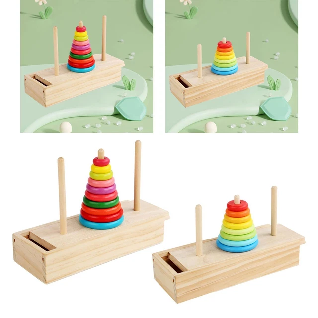Wood Stacking Tower Stack Sorting Toy Creative Mathematical Game Clearance Toys