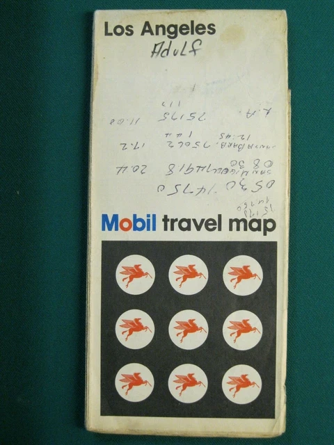 mobil-oil-1972-highway-road-map-of-los-angeles-eur-5-58-picclick-fr