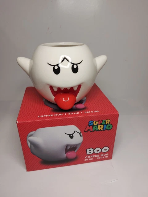 Super Mario Boo Coffee Mug gaming Unused With Box