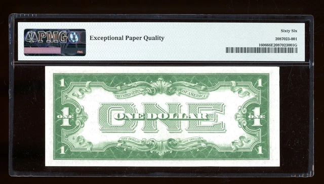 DBR 1934 $1 Silver Funnyback Gem Fr. 1606 DA Block PMG 66 EPQ Serial D58617928A 2