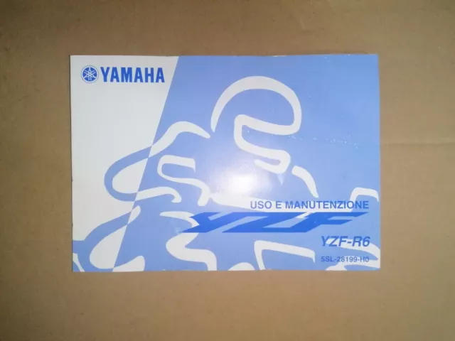 Libretto Uso E Manutenzione In Italiano Yamaha Yzf R6 5Sl-28199-H0