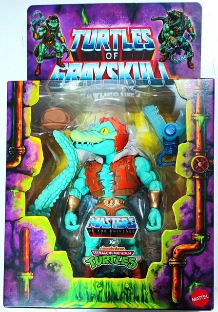 Turtles Of Grayskull Masters Of The Universe – Action Figure Leatherhead – TMNT X MOTU