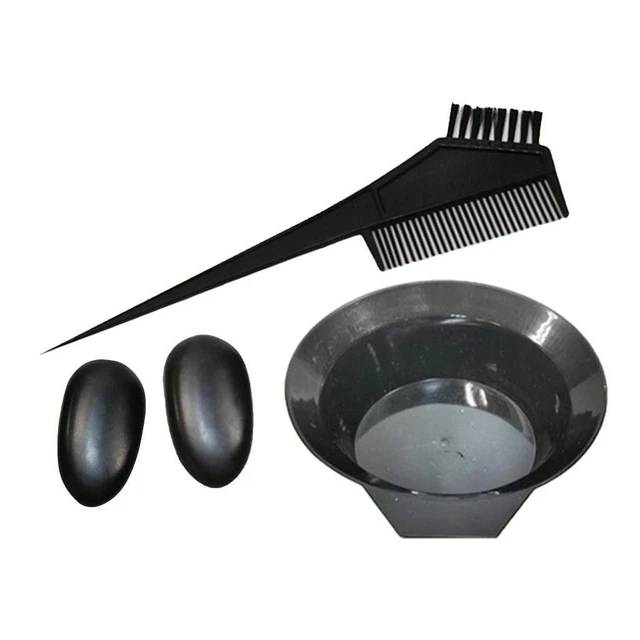 Hair Coloring Styling Barber Tools Dye Brushes Combs Ear Covers Bowl Set