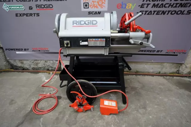 Ridgid 1224 Threader Threading Machine 1/2-4 inch with 2 Dies. Works Fine