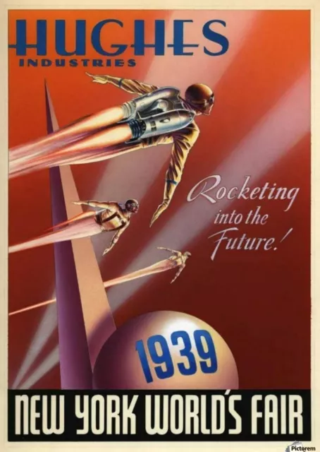 1939 New York World's Fair Vintage Style Travel Poster - 11x17 Hughes Industries