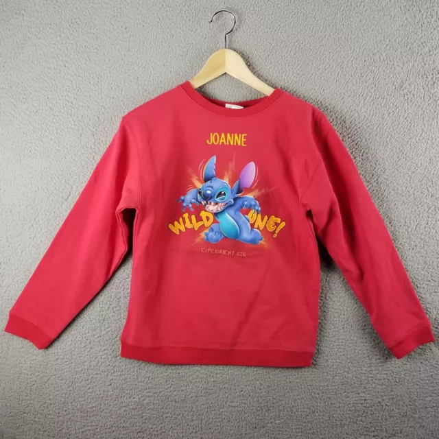 Disney Lilo Stitch Crewneck Sweatshirt Youth Large JOANNE Wild One Sweater