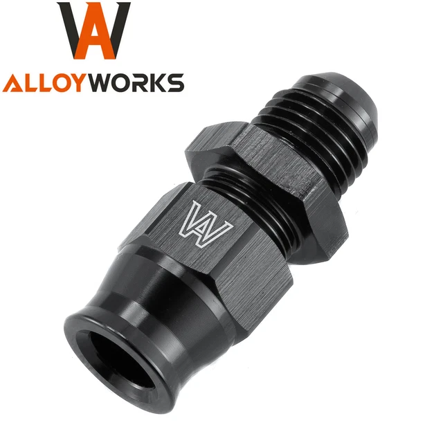 -6AN 3/8" Tube To Male Adapter Hardline compression 6061-T6 Aluminum US