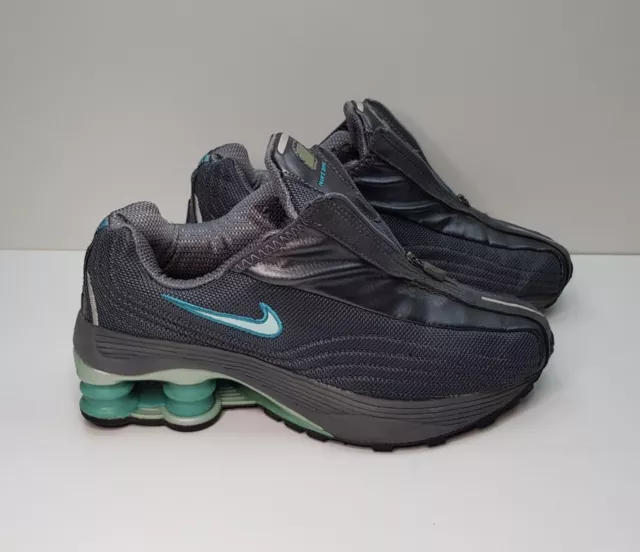 NIKE SHOX R4 Size 4Uk Eur37.5 Womens Graphite Grey Running