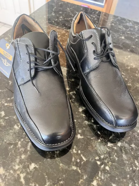 DOCKERS SZ 12 Mens Milbury Black Leather Casual Slip-on Loafer Shoe ...
