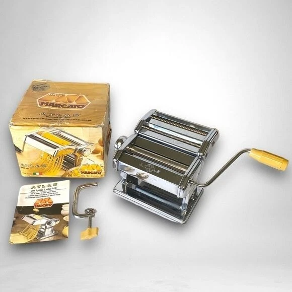 Vintage Marcato Atlas 150 Pasta Machine in Box Everything Included
