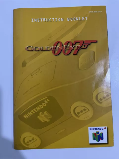 GoldenEye 007 Manual Only (Nintendo 64, N64, 1997)