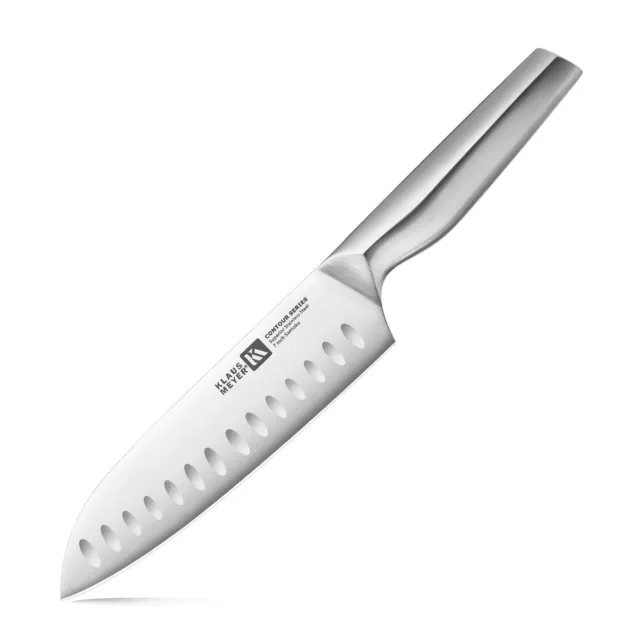 Klaus Meyer Contour Finest high carbon steel 7 inch Santoku Kitchen Chef Knife