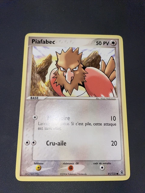 Piafabec Commune - Pokemon 81/112 Ex Rouge Feu Vert Feuille Neuf Francais