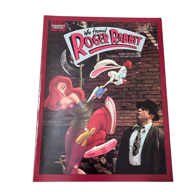 Comic Book Style Frame Rabbit VINTAGE WALT DISNEY Company Who Framed Roger Rabbit Comic Book Novel £ ...
