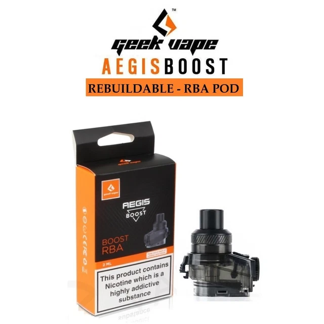 GEEKVAPE AEGIS BOOST RBA POD - 2.0ml - TO CLEAR! £6.50 - PicClick UK