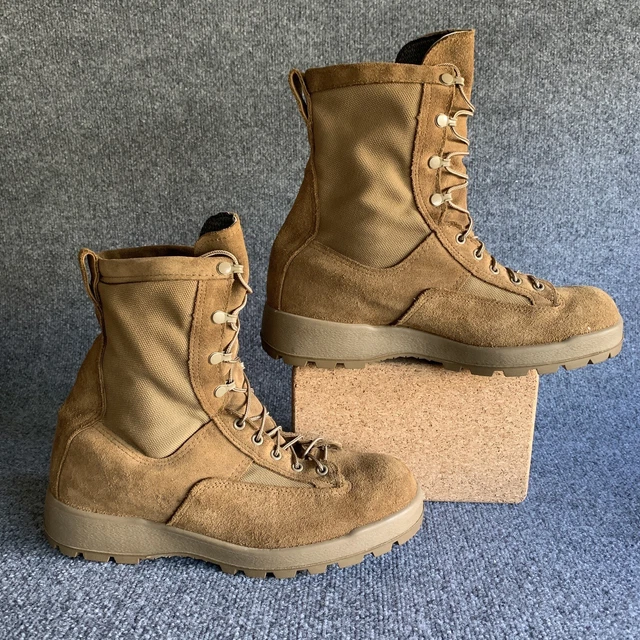 MCRAE MENS DESERT Combat Boots Waterproof GoreTex Tan Leather USGI