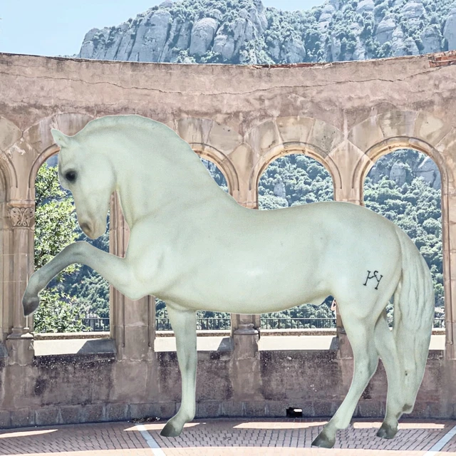 Vintage Breyer 1979 Legionario III Andaluso Stallion #68 Spagnolo Walk di Marca
