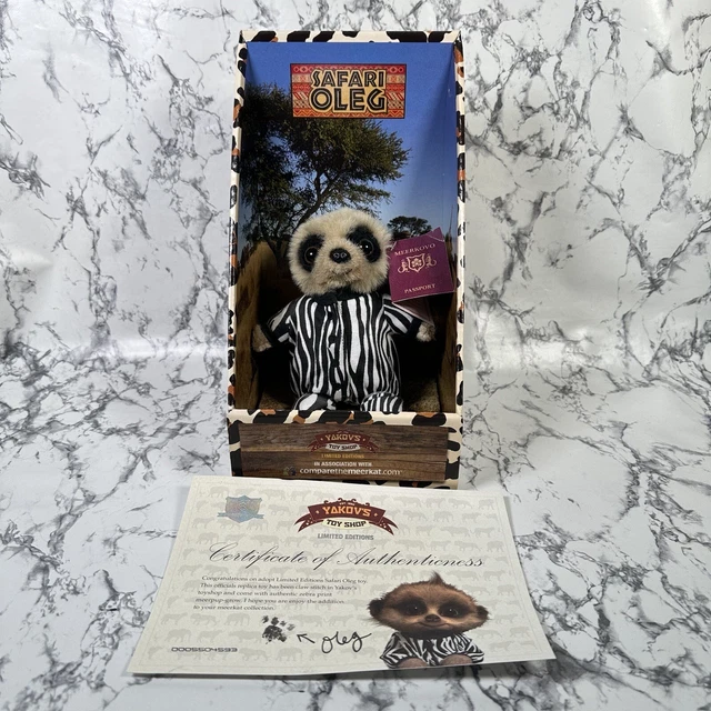 Compare The Meerkat Safari Oleg Soft Plush Toy Teddy With Certificate Toy Shop