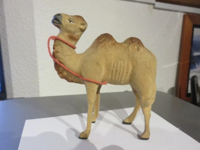 Ancien Santon De Crèche – Chameau Taille 1 Ou 2 – Occasion