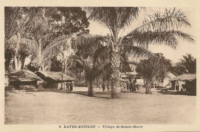 Carte Postale Afrique Congo Kayes-Kouilou - Village De Sainte Marie
