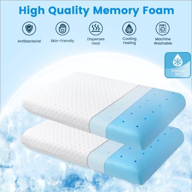 Bedding Memory Foam Pillow Cool Gel Pillows Cooling Home Hotel Hight Quality AU