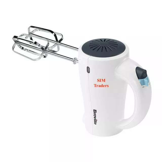 Breville 5 Speed Simplicity Hand Mixer 200w In White - VFP075 2