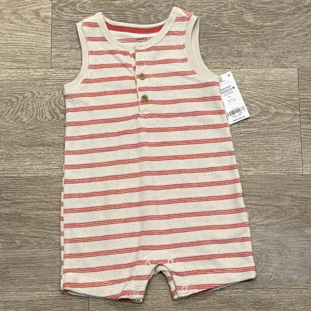 NEW Carters Baby Boy Striped Romper Size 18 Months