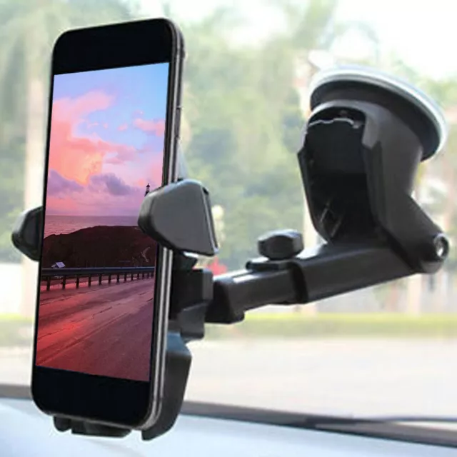 360° Rotatable In Car Suction Phone Holder Dashboard Windscreen Universal Mount! 3