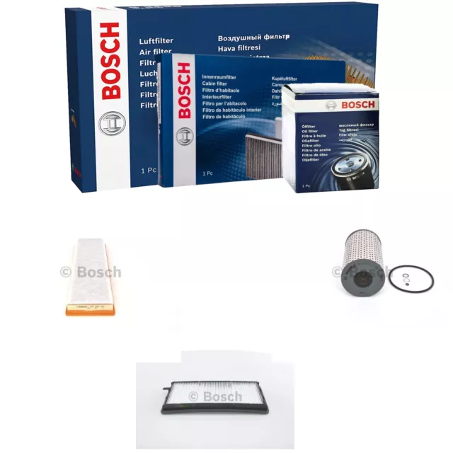 BOSCH Inspection Set Filtre à Huile Air Filtre D'Habitacle pour Pour BMW 3er