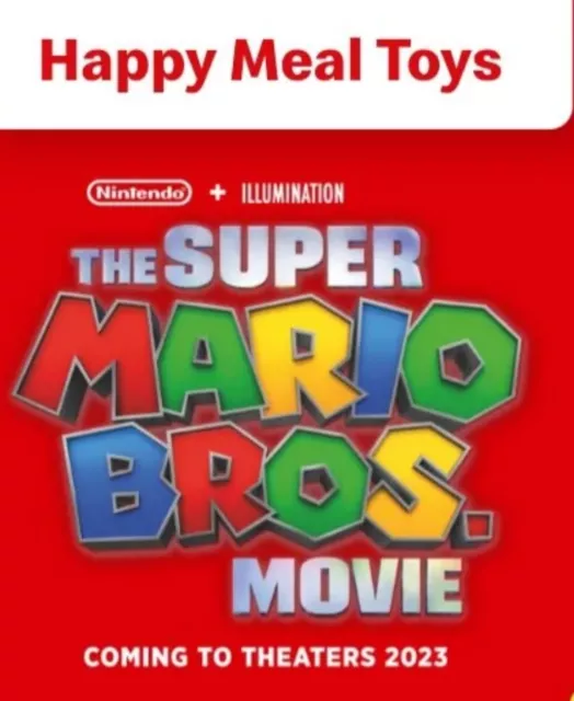 MCDONALD'S HAPPY MEAL Toys 2023 The Super Mario Bros. Filmspielzeug ...