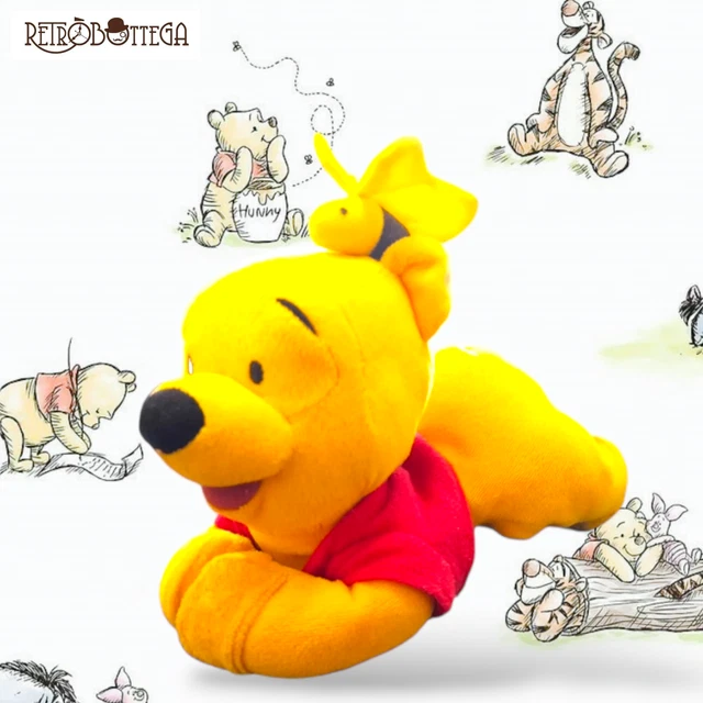 WINNIE THE POOH Peluche con Ape Sonaglio e Strap Pupazzo Vintage Da Collezione