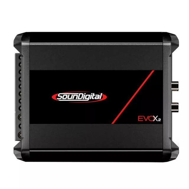 SounDigital 800.4 EvoX (4Ω) mini amplificateur 4 canaux 800W moto voiture quad