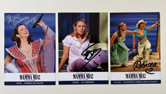Mamma Mia! Musical 3 Autogrammkarten