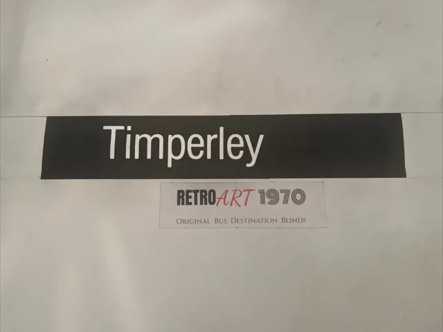 Timperley - Manchester Oct28 Bus Blind 24” Gift