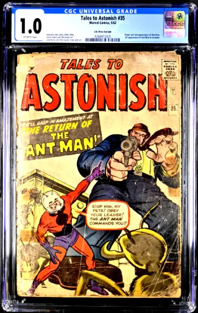 TALES TO ASTONISH #35 CGC 1.0 (Sept.1962) Marvel comic 1st Antman in costume