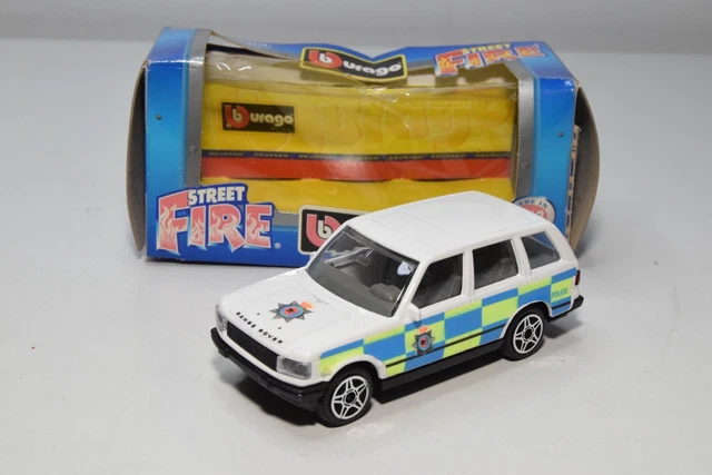 B63 1:25 BBURAGO BURAGO 1545 LAND ROVER RANGE ROVER AIRPORT FIRE MEN B.A.A. MIB