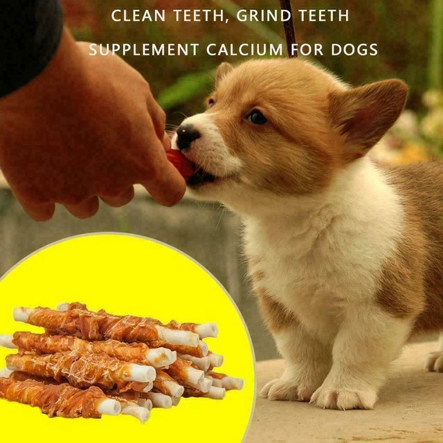 110g Chicken Wrapped Jerky Beef Twists Chews Snacks Hot！！！ Pet I1G8 Rawhide F4S5 3
