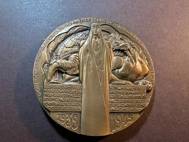 Médaille De Bronze – Hommage à La Guerre De La Marine – Pièce De Collection