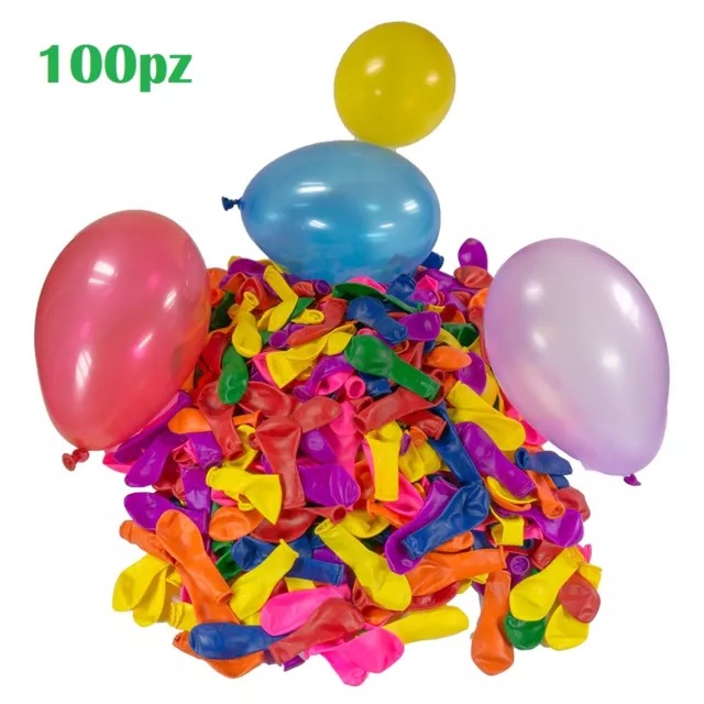 Set 100 Piezas Globos Colorido Fiesta Cumpleaños Partido Niños Moc