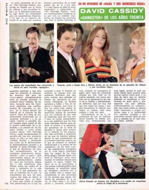 DAVID CASSIDY =   1 PAGE 1976 Spanish CLIPPING