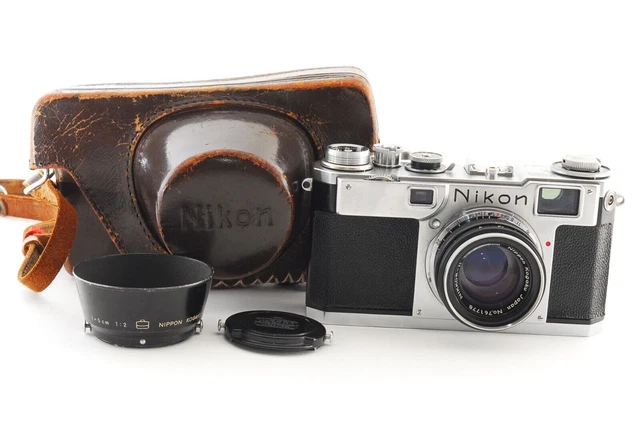 NEAR MINT] NIKON S2 Rangefinder Film Camera 50mm 5cm f/2 Lens From