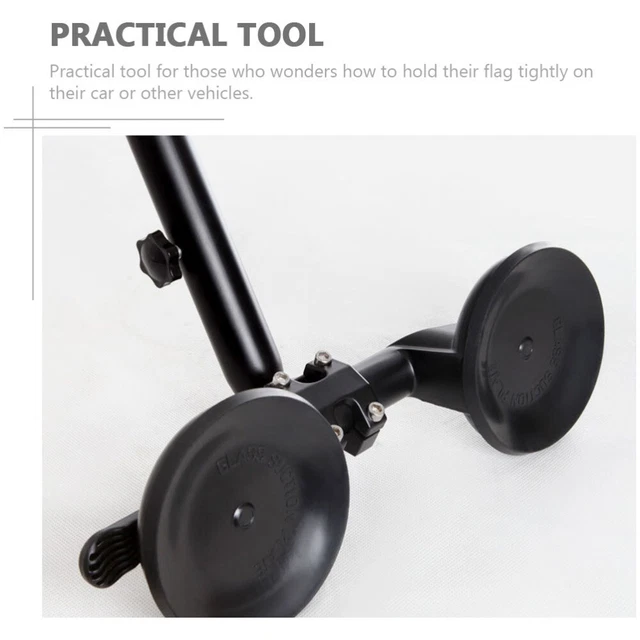 Suction Flag Mount Flagpole Sucker Bracket Carplay Mount Flagpole Stand 3