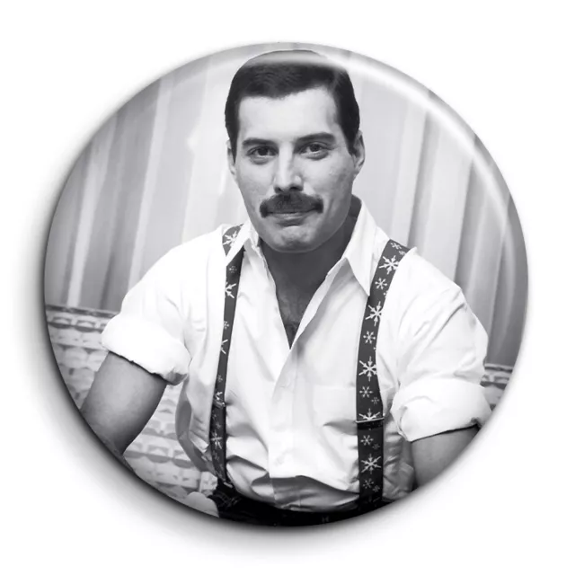 Freddie Mercury 1 Chanteur Rock Légende Badge Epingle 38mm Button Pin