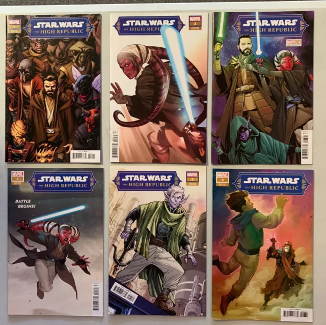 Star Wars High Republic 1 2 3 4 5 6 7 8 9 10 Complete Comic Lot Set Marvel Cvr B
