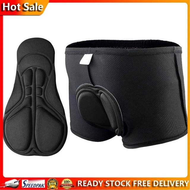 Unisex Radhose Atmungsaktives Gel Fahrrad Sportunterwäsche (Schwarz XL) @H1
