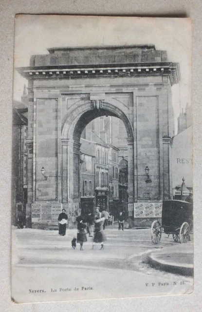 Cpa - Nevers - La Porte De Paris