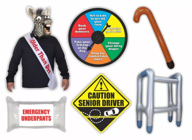 Funny Prank Gag Gift Set Kit For Dad, Mom, Grandma, Grandpa Retirement Gift