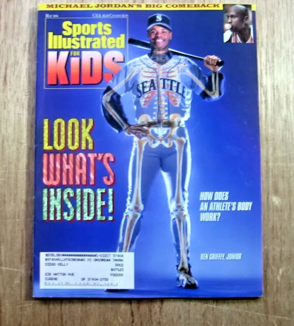 May 1995 Sports Illustrated for Kids Griffey jr M Jordan Jaromir Jagr centerfold