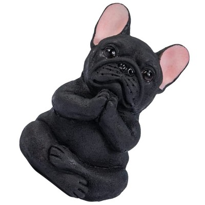 AJA Statue de Chien Figurine Jardin Caniche Sculpture 80cm Style Campagnard Neuf 