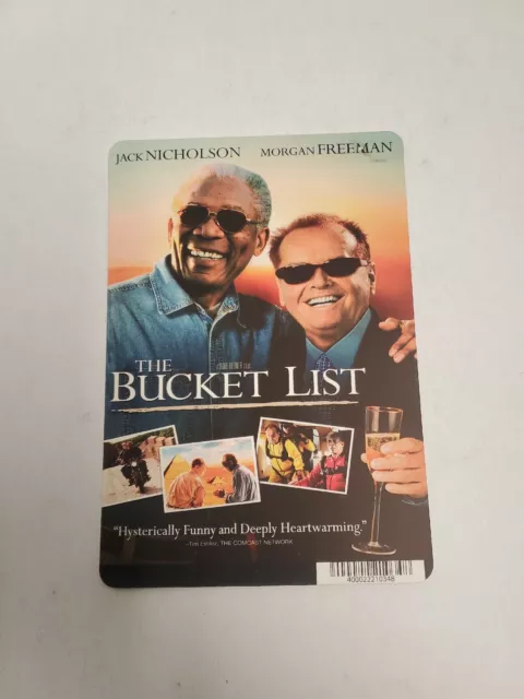 The Bucket List BLOCKBUSTER SHELF DISPLAY DVD BACKER CARD ONLY 5.5"X8"